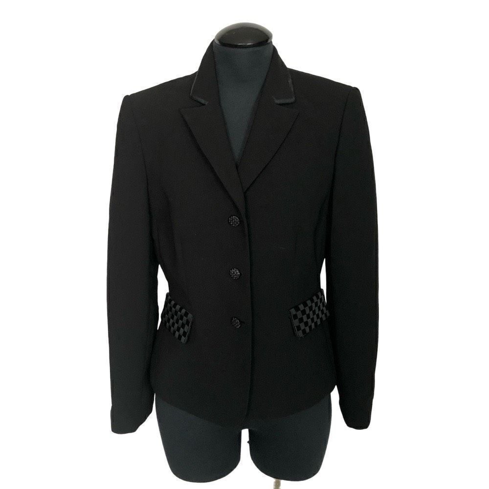 Tahari Black Checkered Blazer - Women’s 6P